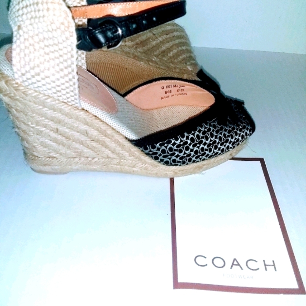 (NEW In Box )Coach Megan Wedged Heels